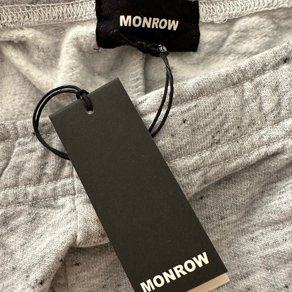 Monrow Heather Grey Boyfriend Sweatpants NWT - Picture 6 of 6